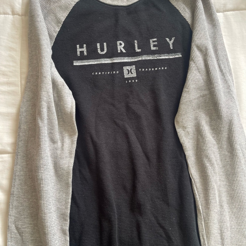Hurley Black and White Logo Sweatshirt
